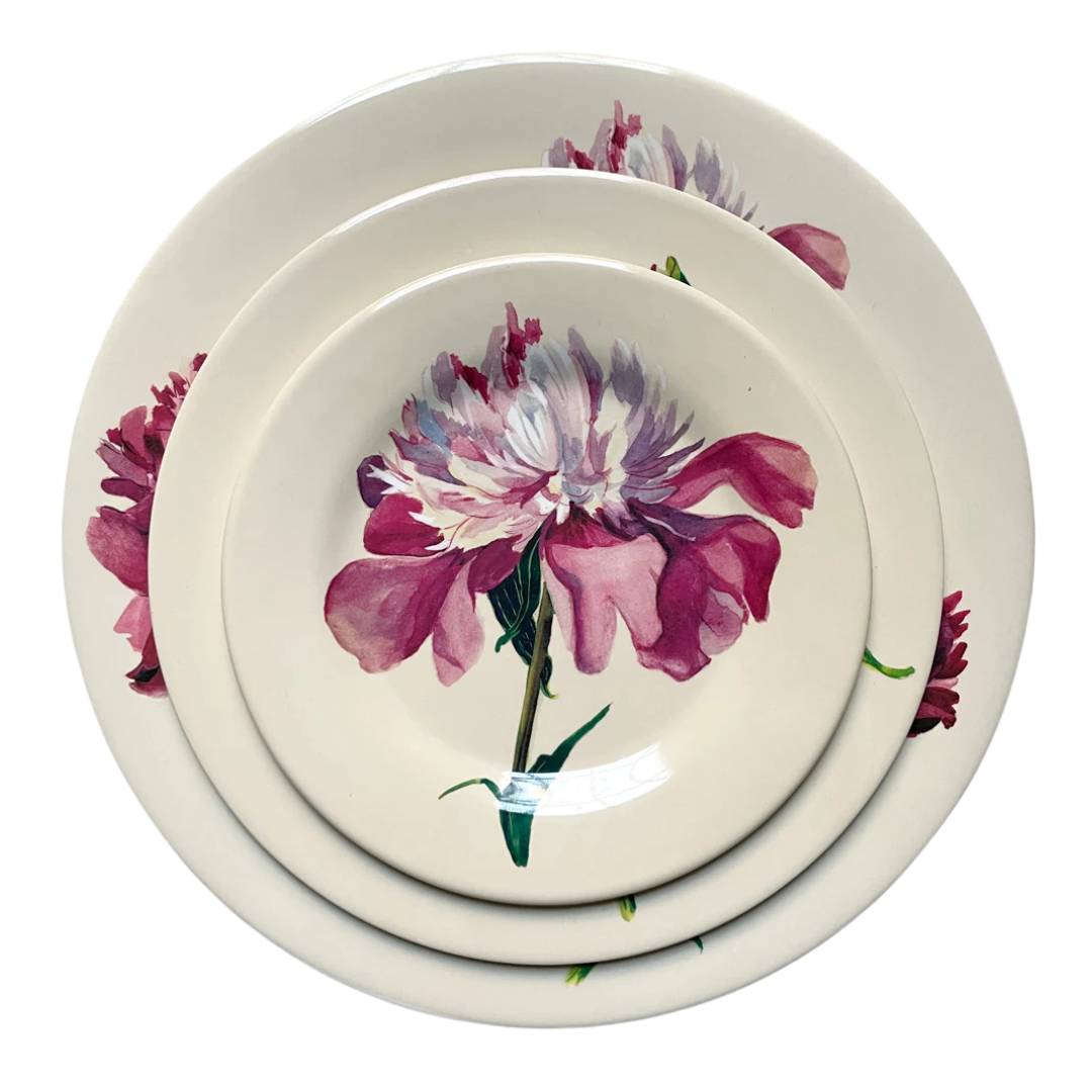 John Derian : Melamine Peony Plate