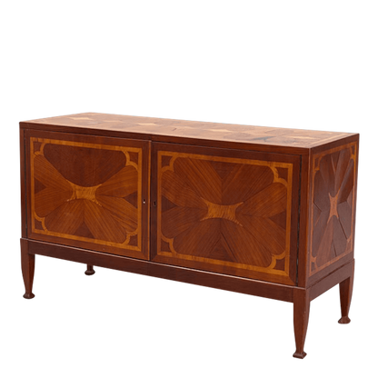 1930s European : floral kaleidoscope sideboard