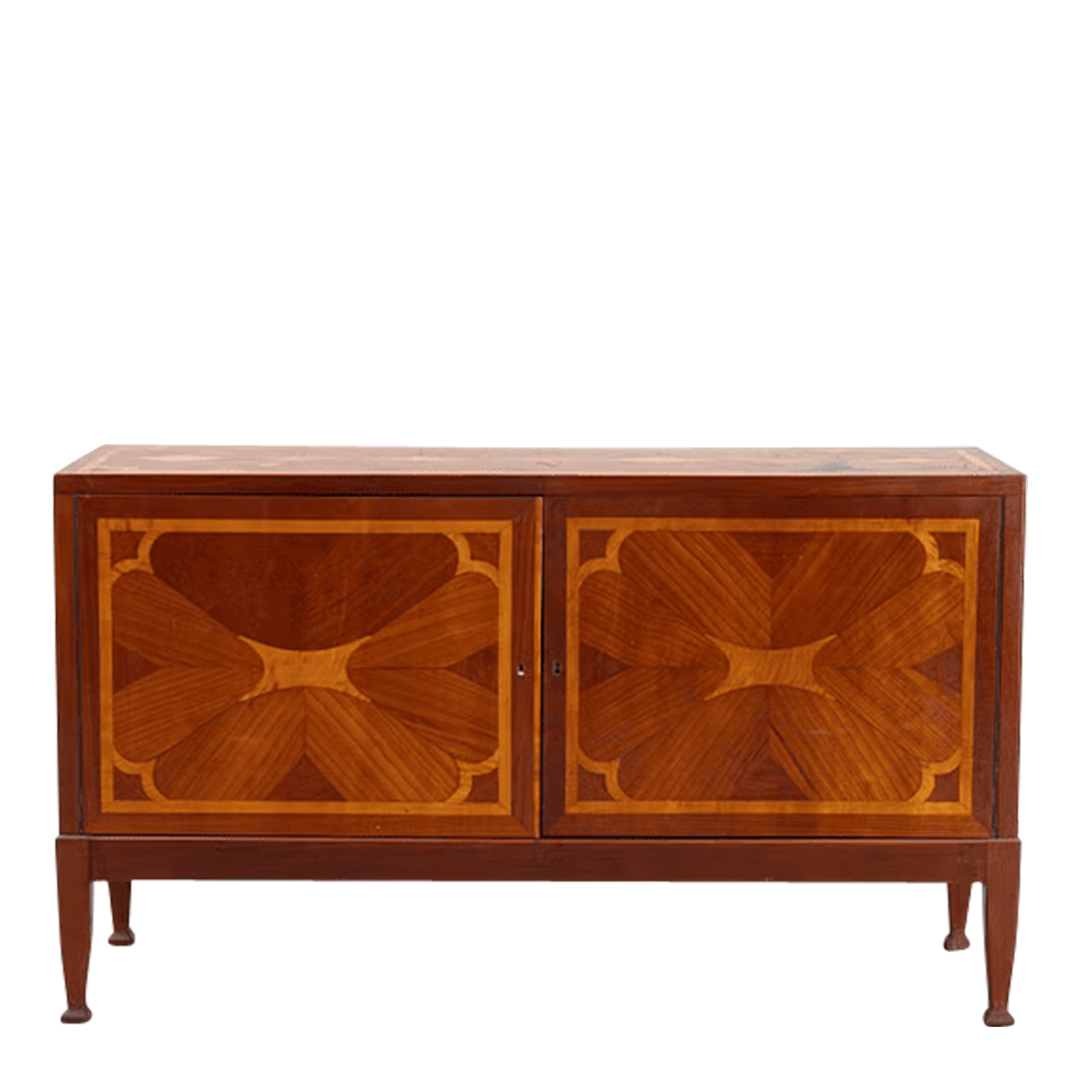 1930s European : floral kaleidoscope sideboard