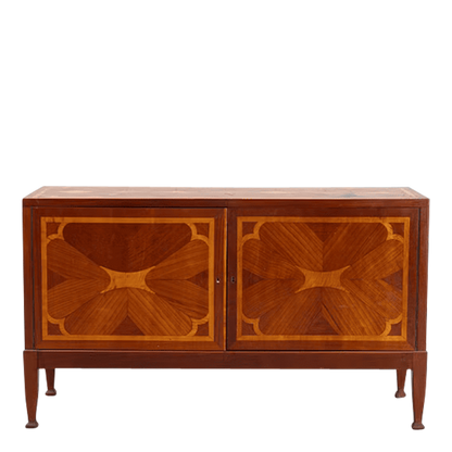 1930s European : floral kaleidoscope sideboard