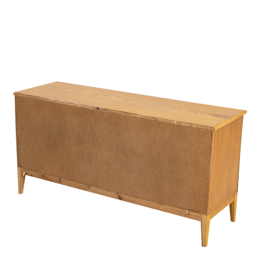 1940s Swedish Modern : 2-door elmwood sideboard