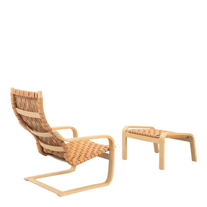 1976 Noborn Nakamura : "Poäng" chair and ottoman, IKEA