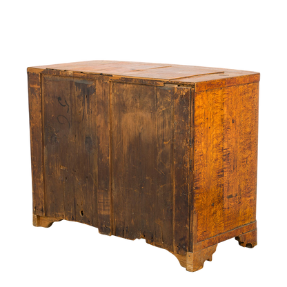 1830s Swedish : three drawer Karelian birch Empire chest