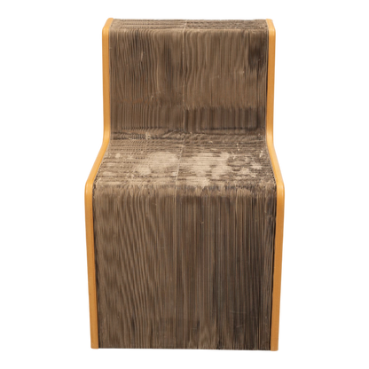 c2005 Chishen Chiu : Flexible Love chair, accordion recycled paper & wood