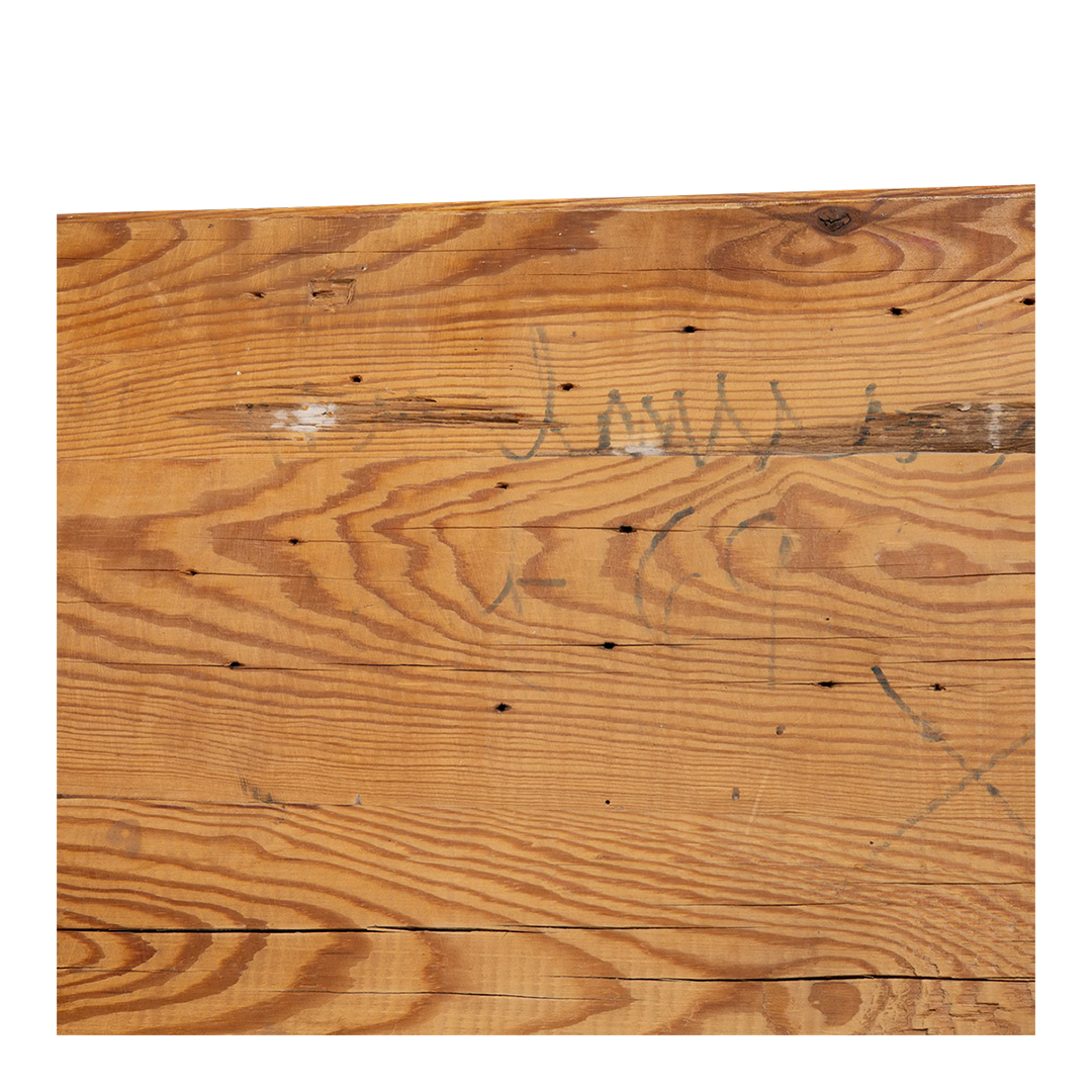 1969 Roland Wilhelmsson : solid pinewood plank coffee table/bench