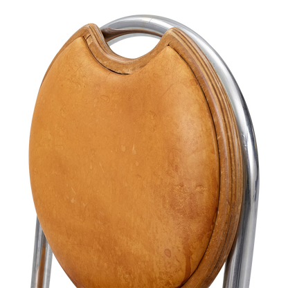 1930s Sven Markelius : tubular chrome & leather "Epa" side chair