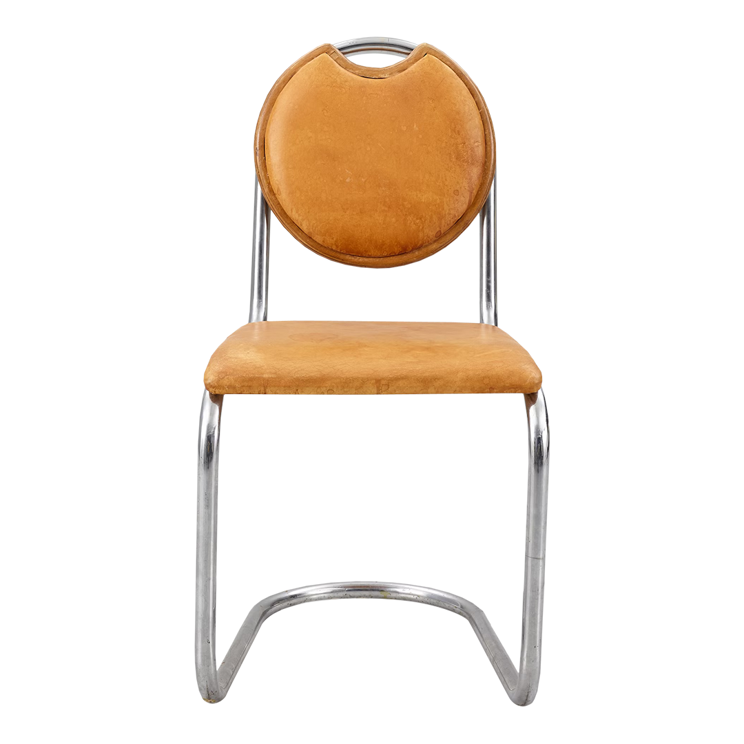 1930s Sven Markelius : tubular chrome & leather 