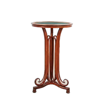 1915 European : Art Nouveau bentwood plant stand w/newer top