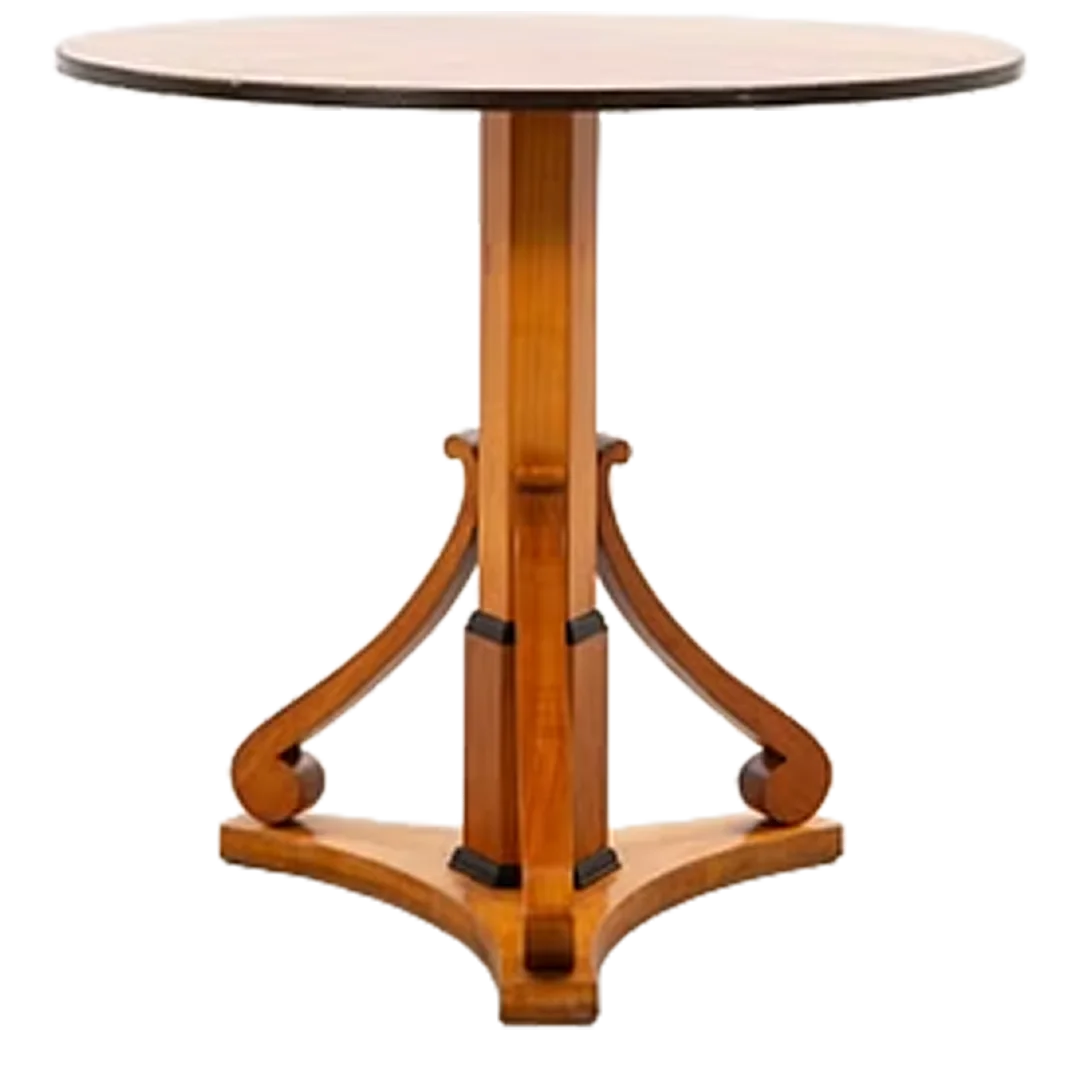 1950s Swedish : sculptural flame birch Deco revival side table