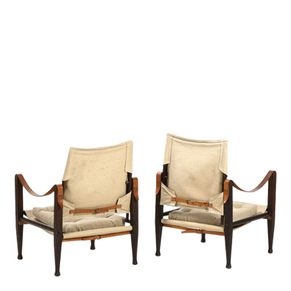 1933 Design Kaare Klint : ashwood & canvas safari chair, Denmark