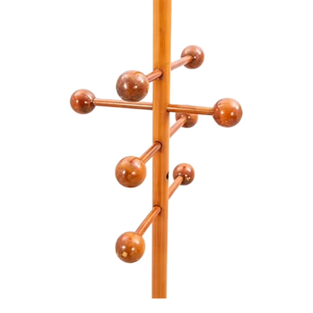 1980s Post Modern : lacquered wood sculptural space age coat rack