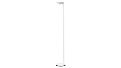 1980s Italian white enameled floor lamp