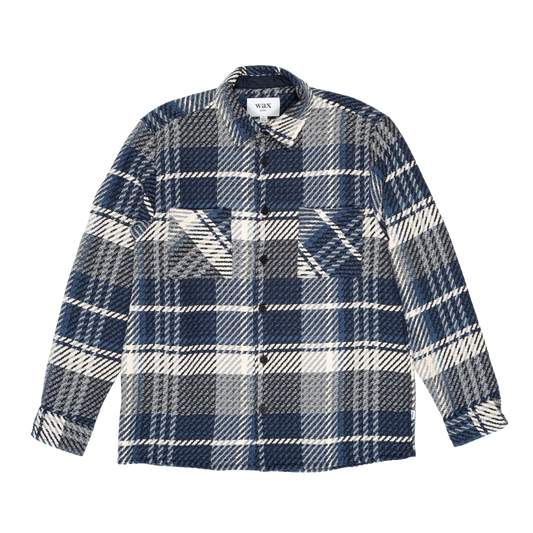 Wax London : Whiting Overshirt in Spear Check