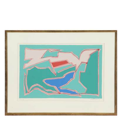 1960 Richard Mortensen : silkscreen in colors, "The Fifth Song"