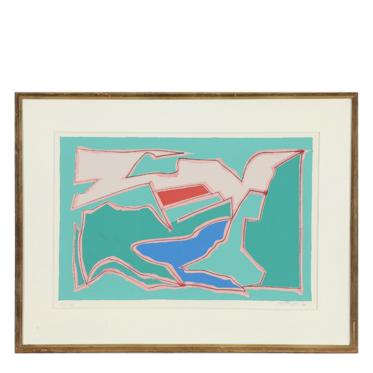 1960 Richard Mortensen : silkscreen in colors, "The Fifth Song"