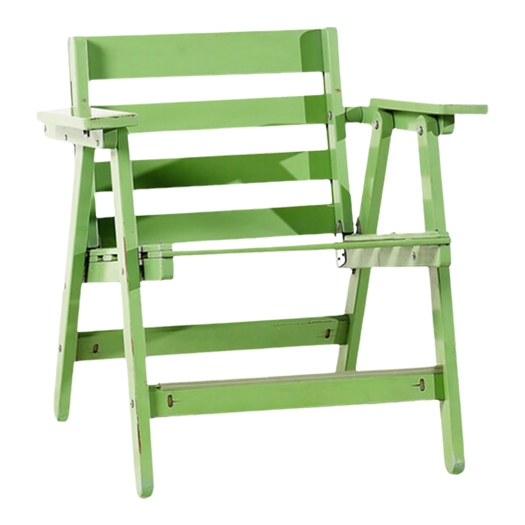 c1968 Carlo Hauner : California painted wood garden chair, Italy