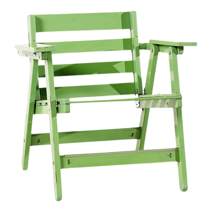 c1968 Carlo Hauner : California painted wood garden chair, Italy