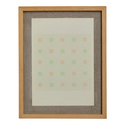 1970s Antonio Calderara : geometric lithograph, Italy