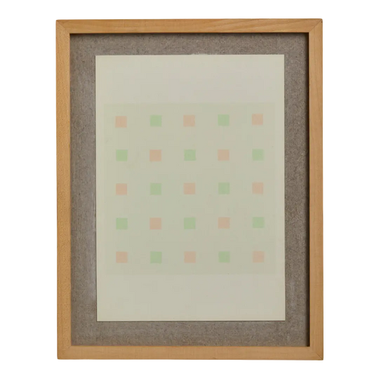 1970s Antonio Calderara : geometric lithograph, Italy