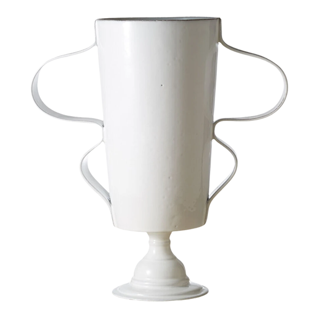 Astier de Villatte : Wavy Handles Vase, 15"