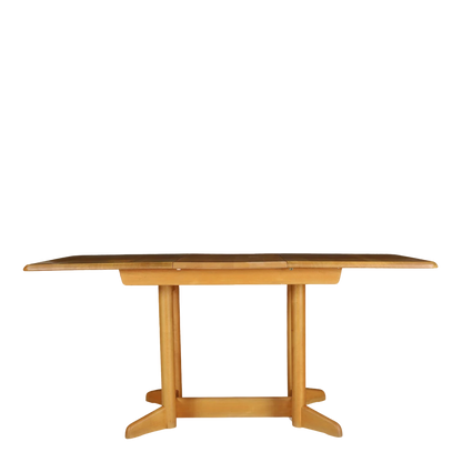 1970s Switzerland : beechwood extendable dining table