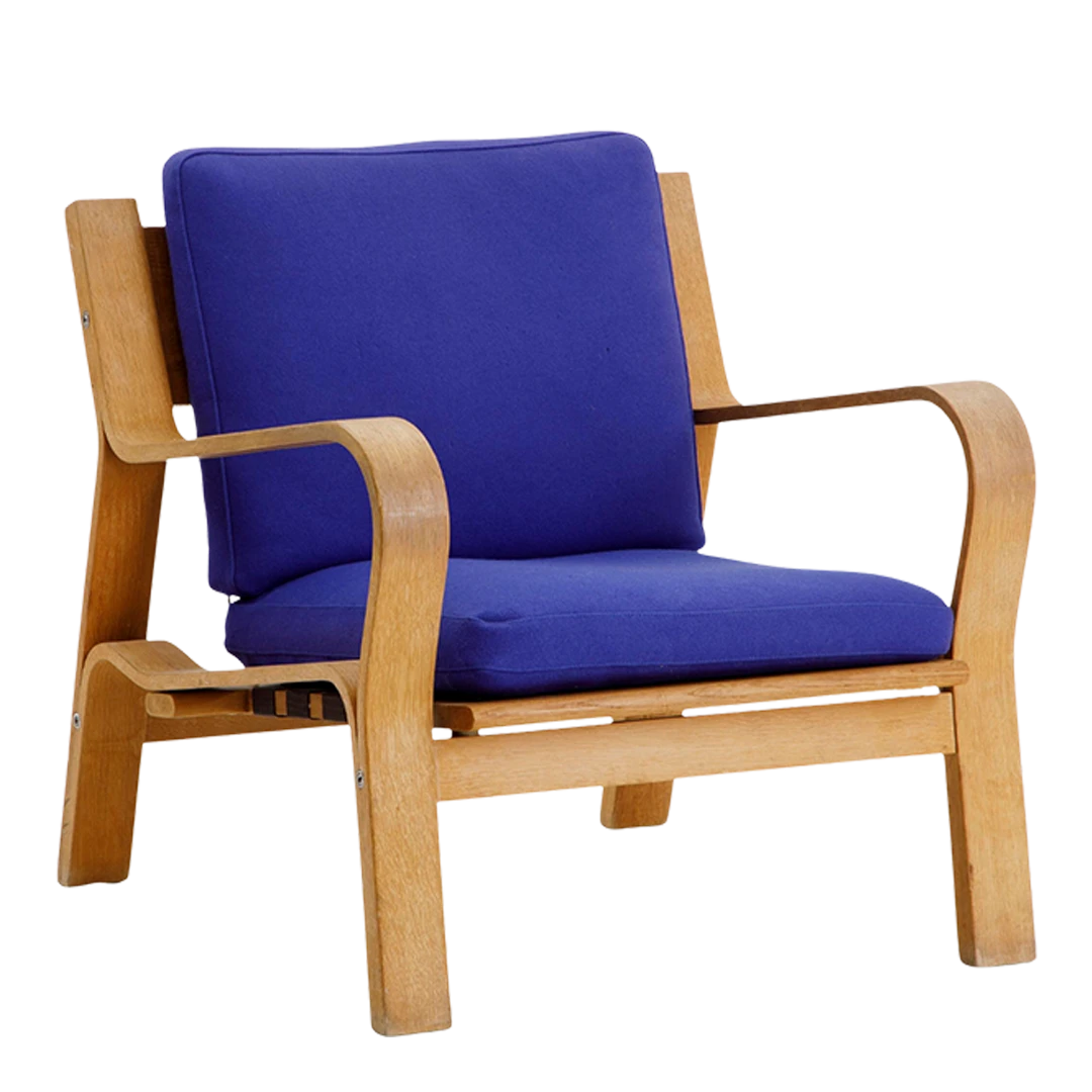 1960s Hans J. Wegner : GE 671 flag halyard lounge chair, Getama