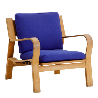 1960s Hans J. Wegner : GE 671 flag halyard lounge chair, Getama