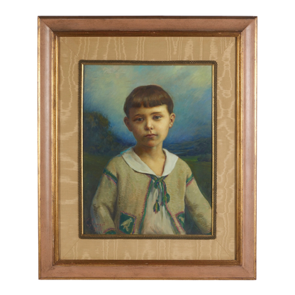 Cesare Saccaggi, Italian : c1928 portrait of a child