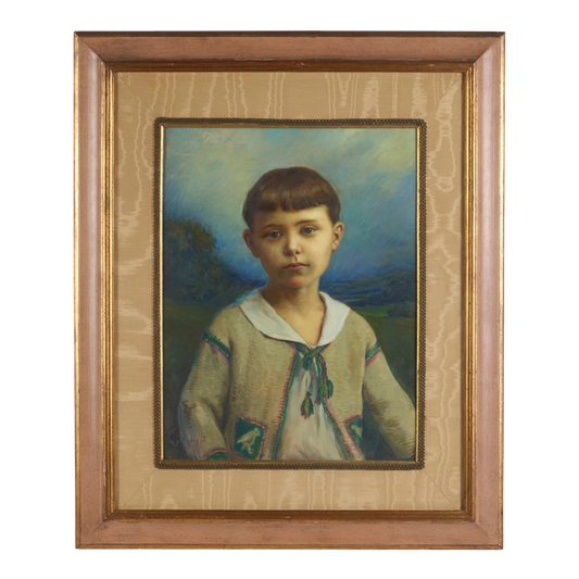 Cesare Saccaggi, Italian : c1928 portrait of a child