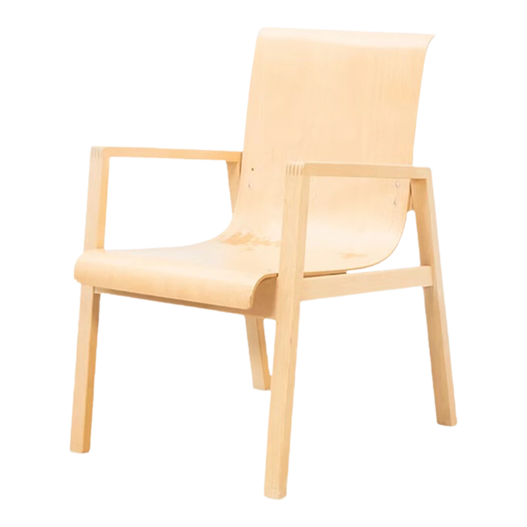 Alvar Aalto model 403 : lacquered birch "Hallway" chair, Finland