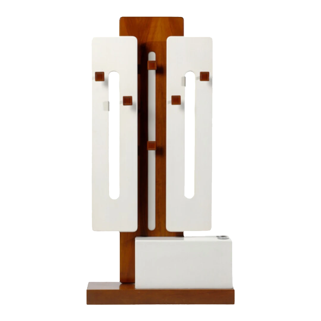 1970s Luigi Sormani : painted wood hall/coat stand, Italy