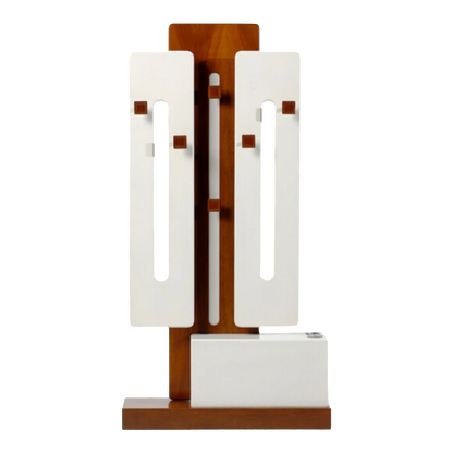 1970s Luigi Sormani : painted wood hall/coat stand, Italy