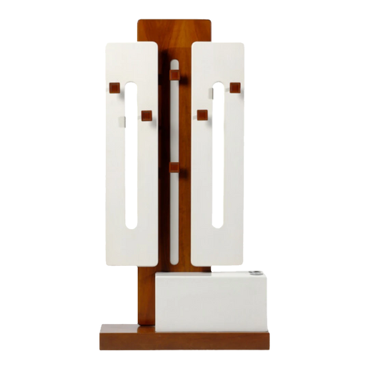 1970s Luigi Sormani : painted wood hall/coat stand, Italy