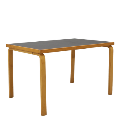 1930s design Alvar Aalto : birchwood "L-Leg" table, Artek Finland