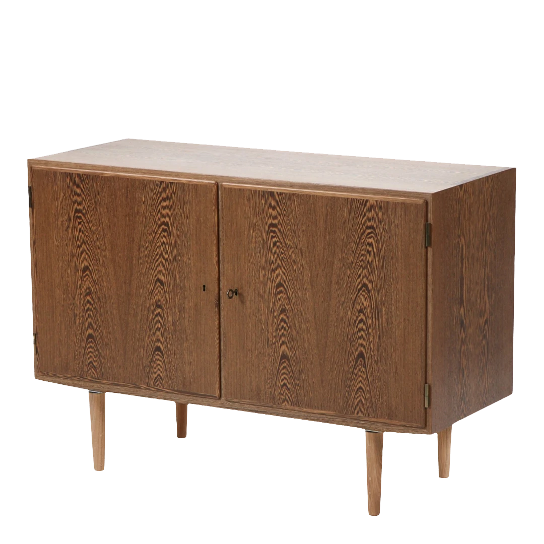 1960s Aage Hundevad : two-door wénge wood cabinet, Denmark