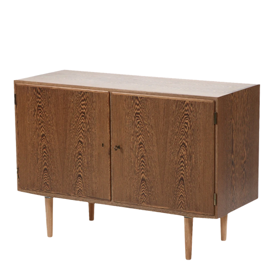 1960s Aage Hundevad : two-door wénge wood cabinet, Denmark