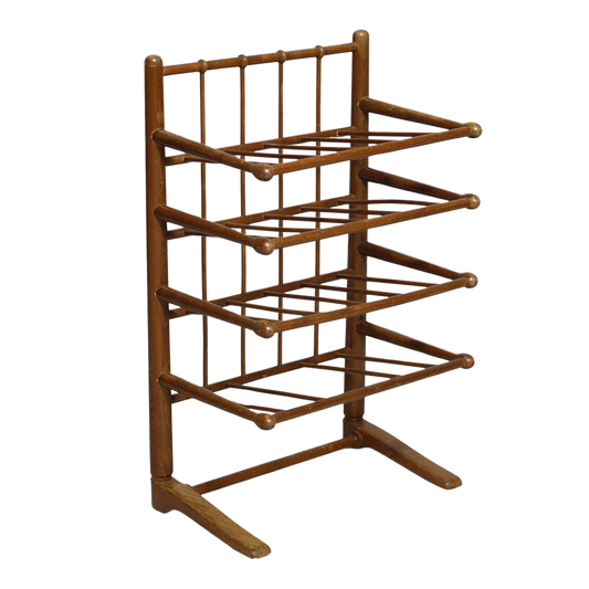 1940s Frits Henningsen : beechwood magazine stand, Denmark