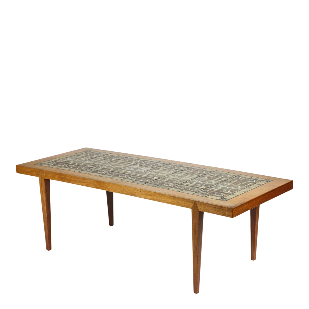 1960s Severin Hansen Jr. : rosewood & RC Baca tile coffee table