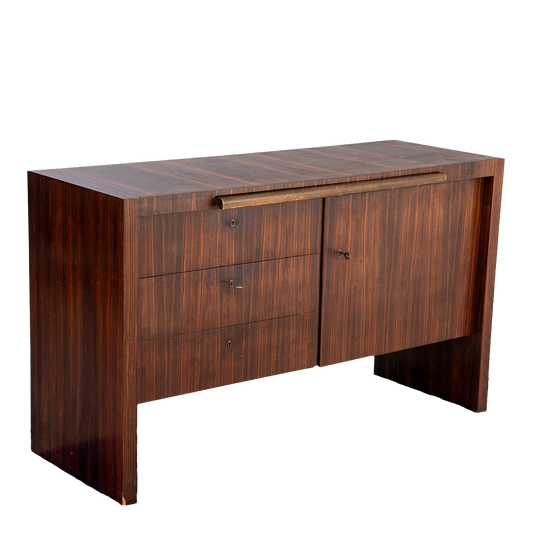 1930s European : Art Deco cabinet in Macassar ebony