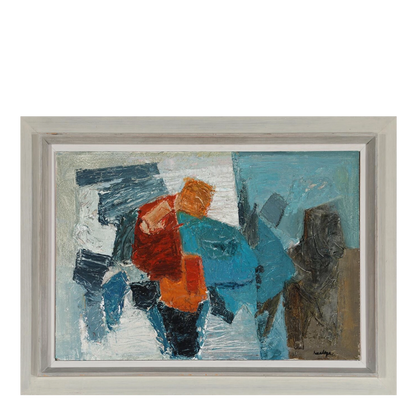 Svend Saabye, Danish : mid-century abstract on masonite