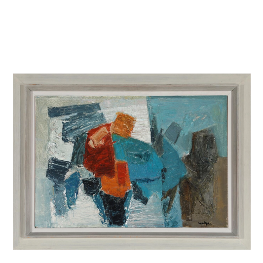 Svend Saabye, Danish : mid-century abstract on masonite