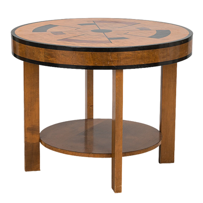 c1930 Swedish : Art Deco side table w/Geometric design