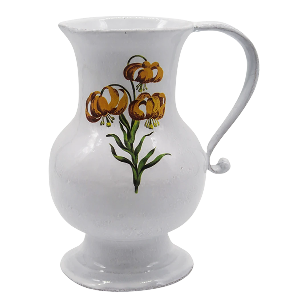 John Derian : Mountain Lily Pitcher for Astier de Villatte