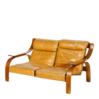 1960s Marco Zanuso : model "Woodline" sofa, Arflex, Milan