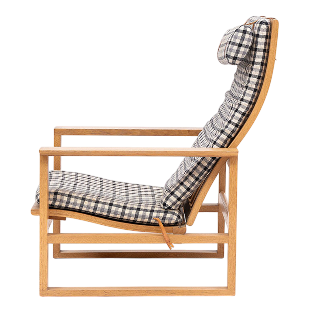 1956 Borge Mogensen : "The Runner" oakwood lounge chair + ottoman