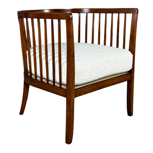 1940s Italian : pair exceptional spindle-back armchairs