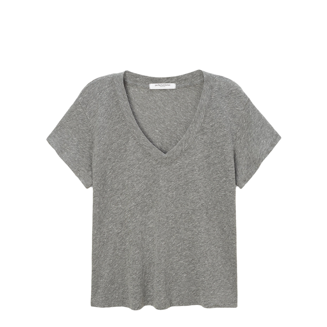 perfectwhitetee : Hendrix Boxy V-Neck Tee