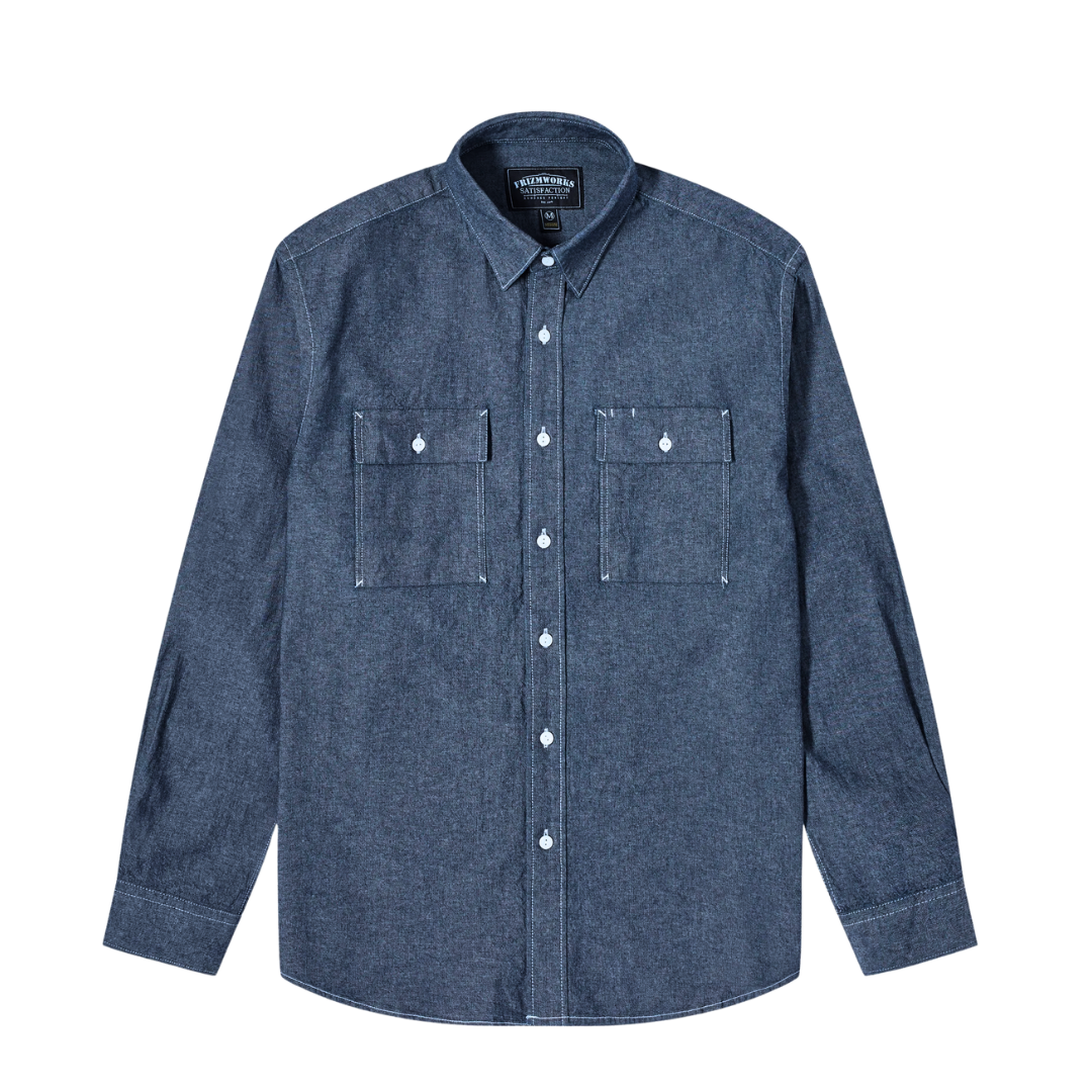 FrizmWORKS : Cigarette Pocket Chambray Shirt