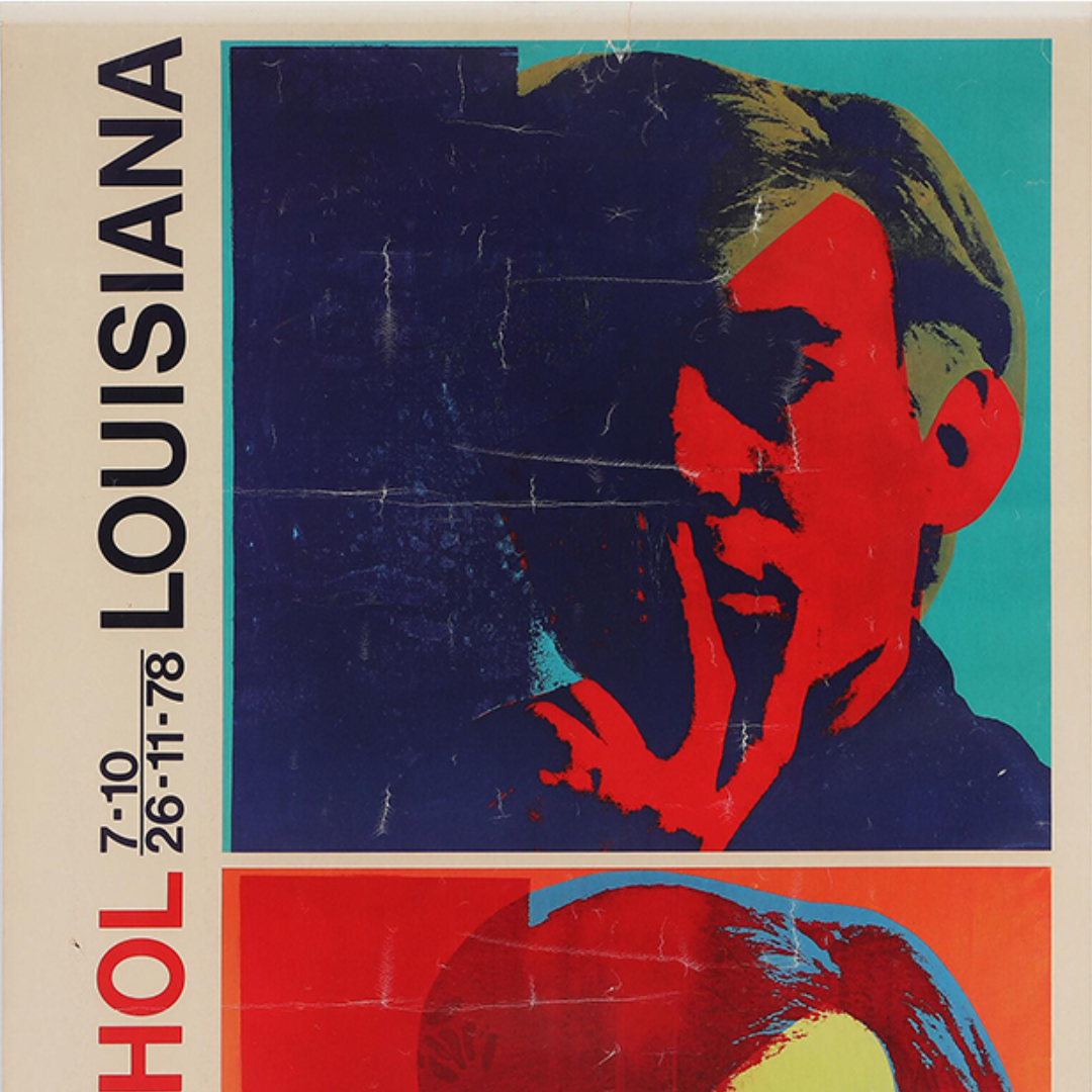 1978 Andy Warhol : "Double Self Portrait" Louisiana Modern Museum silkscreen