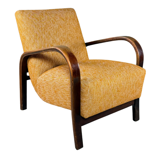 1950s Koželka and Kropácek : bent beechwood armchair